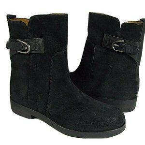 Alberto Fermani women ankle Boots Black suede moto